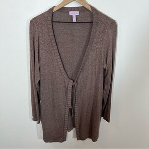 NWOT AnyBody Hacci Tie Front Cardigan | Size S